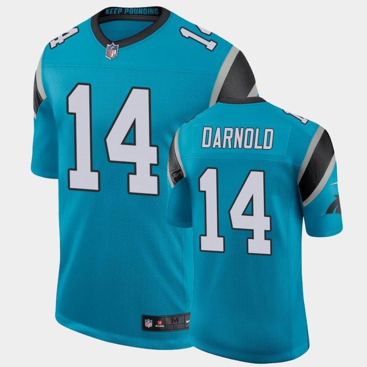 Men Carolina Panthers #14 Sam Darnold Nike Blue Limited NFL Jersey